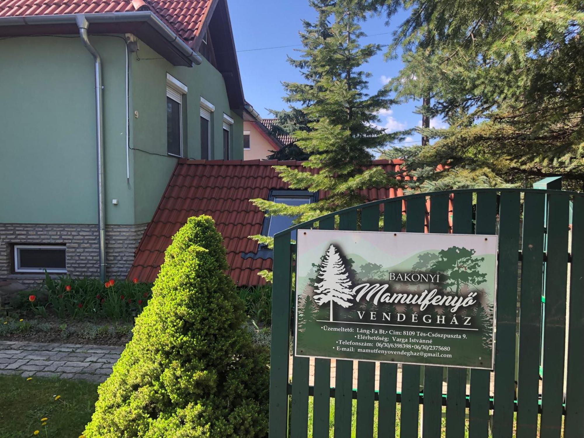Tés Bakonyi Mamutfenyo Vendeghaz 아파트 외부 사진